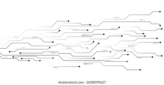 Circuit board technology element vector illustration