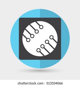 Circuit board, technology icon