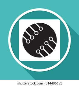 Circuit board, technology icon