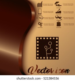 Circuit board, technology icon, 
