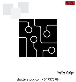 Circuit board, technology icon