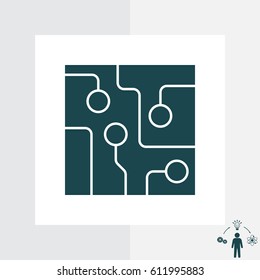 Circuit board, technology icon