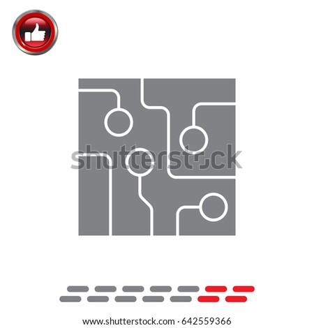 Circuit board, technology icon