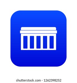 Circuit board, technology icon digital blue for any design isolated on white vector illustration