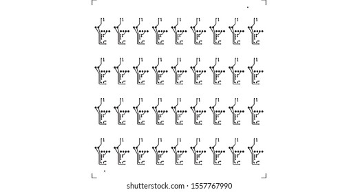 Circuit Board Technology Information Pattern Concept Vector Background. black Colour Abstract PCB Trace Data Infographic Design Illustration.