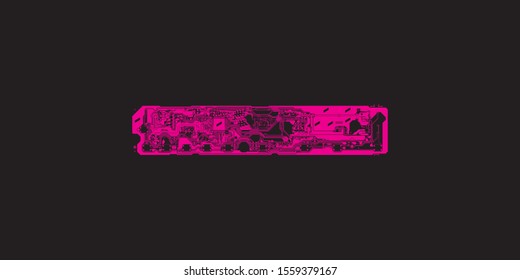 Circuit Board Technology Information Pattern Concept Vector Background. cyan Colour Abstract PCB Trace Data Infographic Design Illustration.