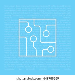 Circuit board, technology line icon