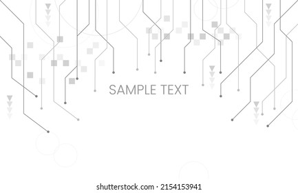 Circuit board technology presentation white background