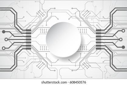 circuit board technology, vector background