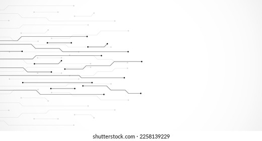 Circuit board texture with communication technology concept. Creative vector illustration