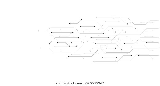 Circuit board texture with communication technology concept. Creative vector illustration