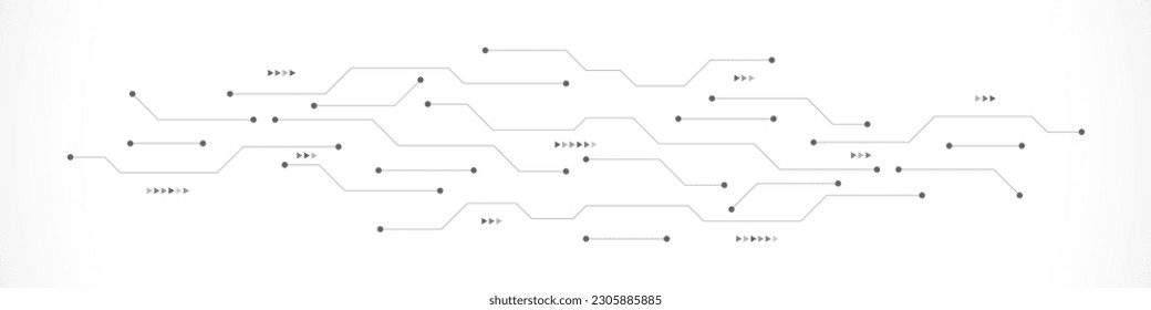 Circuit board texture with communication technology concept. Creative vector illustration