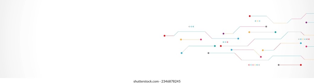 Circuit board texture with communication technology concept. Creative vector illustration