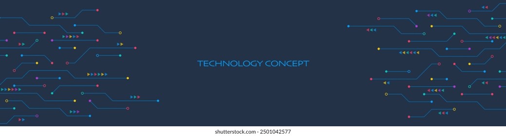 Circuit board texture with communication technology concept