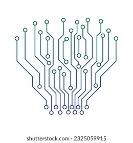 Vektorsymbol der Circuit Board Tree.