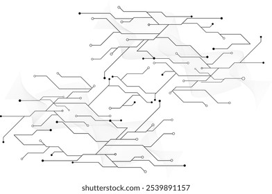 Circuit board with various technology elements.