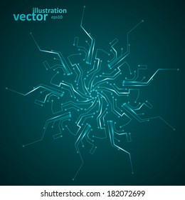 Circuit board vector background, abstract technology illustration eps10