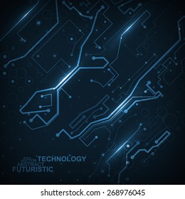 Circuit board vector background, abstract technology illustration eps10