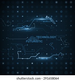 Circuit board vector background, abstract technology illustration eps10