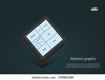 Circuit board vector background. Eps10 Vector illustration.