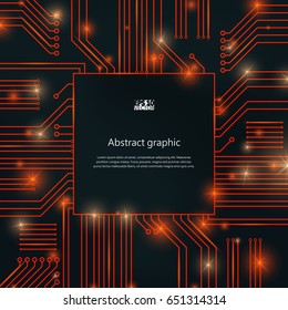 Circuit board vector background. Eps10 Vector illustration