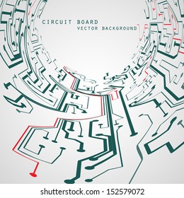 Circuit board vector background, technology illustration eps10