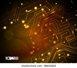 circuit board vector background, technology illustration eps10