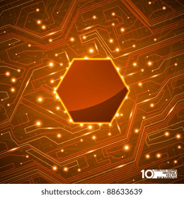 circuit board vector background, technology illustration eps10