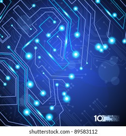 circuit board vector background, technology illustration eps10