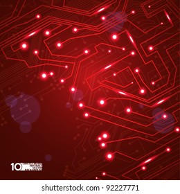 circuit board vector background, technology illustration eps10