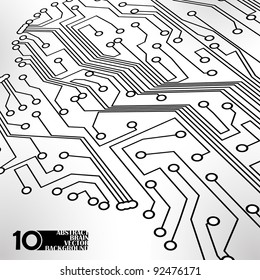 Circuit board vector background, technology illustration eps10