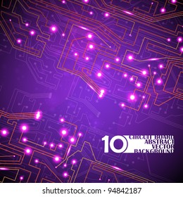 circuit board vector background, technology illustration eps10