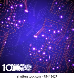 circuit board vector background, technology illustration eps10