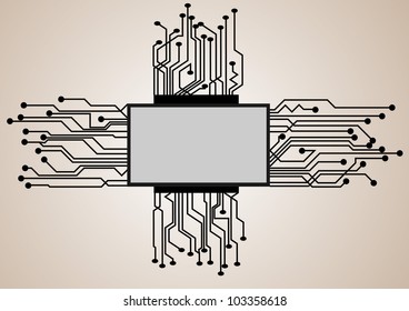 circuit board vector background texture