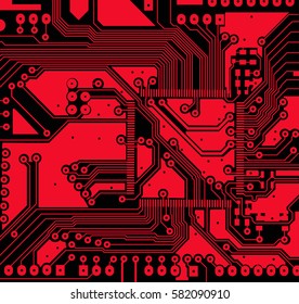 Circuit board vector.  Can illustrate any scientific and high-tech threads.