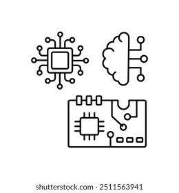 Circuit Board vector icon ready to use vector illustration