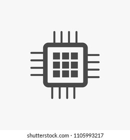 Circuit board vector icon technology icon