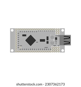 Circuit Board Vector Illustration - A detailed and visually appealing vector graphic depicting a circuit board