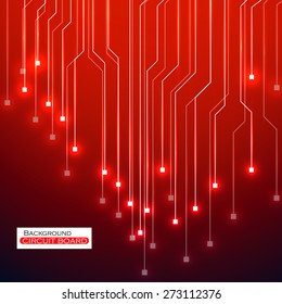 Circuit Board. Vector illustration. Eps 10