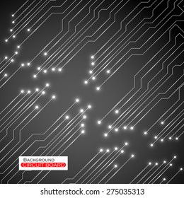 Circuit Board. Vector illustration. Eps 10
