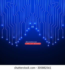 Circuit Board. Vector illustration. Eps 10