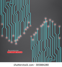 Circuit Board. Vector illustration. Eps 10