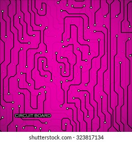 Circuit Board. Vector illustration. Eps 10