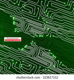 Circuit Board. Vector illustration. Eps 10