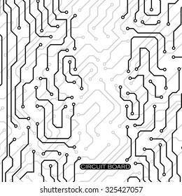 Circuit board. Vector illustration. Eps 10