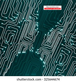 Circuit board. Vector illustration. Eps 10