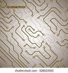 Circuit board. Vector illustration. Eps 10