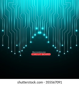 Circuit Board. Vector illustration. Eps 10