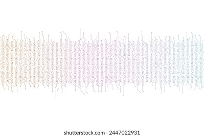 Circuit board vector illustration. High-tech technology background
