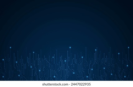 Circuit board vector illustration. High-tech technology background
